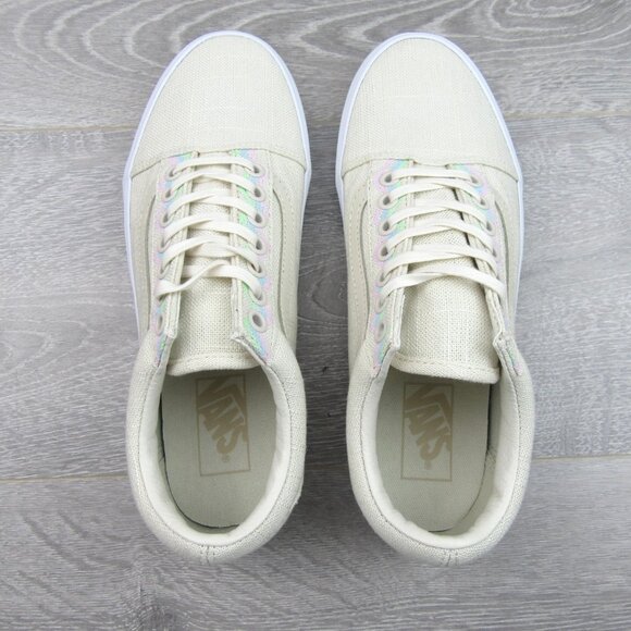 Vans Old Skool Linen Turtledove Mens Size 6.5 / Womens Size 8 NEW - Picture 10 of 14